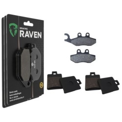 3 Kit plaquettes frein Piaggio MP3 400  Av G, Av D et Ar Nc -  - Raven 104-114