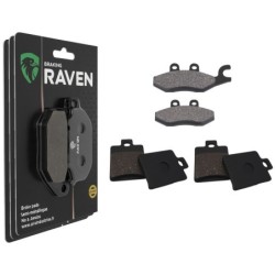 3 Kit plaquettes frein Piaggio MP3 500  Av G, Av D et Ar Nc -  - Raven 104-115