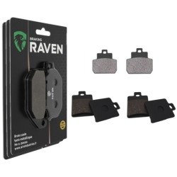 3 Kit plaquettes frein Piaggio MP3 250  Av G, Av D et Ar Nc -  - Raven 104-121