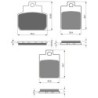 3 Kit plaquettes frein Piaggio MP3 250  Av G, Av D et Ar Nc -  - Raven 104-121
