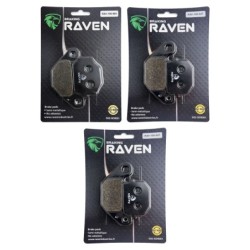 3 Kit plaquettes frein Aeon Cobra 300 S Av G, Av D et Ar 005-047X2 - EBC FA67 et FA83 - Raven 104-124