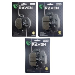 3 Kit plaquettes frein Tgb Avenger 500 R 4x2 Av G, Av D et Ar 005-230X2 - EBC FA67 et FA377 - Raven 104-126