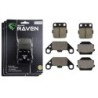 3 Kit plaquettes frein Suzuki LT-R 250 QuadRacer  Av G, Av D et Ar 007-091X2 - EBC FA84 et FA128 - Raven 104-127