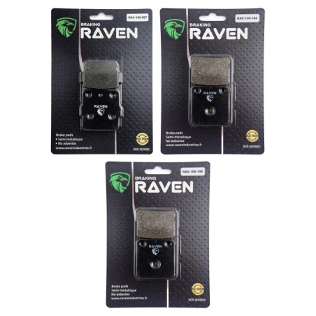 3 Kit plaquettes frein Yamaha YFS Blaster 200  Av G, Av D et Ar 007-144X2 - EBC FA84 et FA54 - Raven 104-128