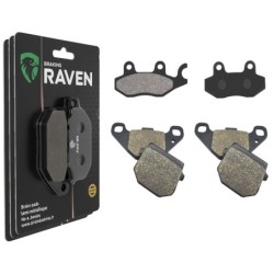 3 Kit plaquettes frein Aeon Crossland 350 RX Av G, Av D et Ar 009-047X2 - EBC FA165 et FA83 - Raven 104-131