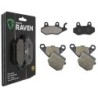 3 Kit plaquettes frein Aeon Crossland 350 RX Av G, Av D et Ar 009-047X2 - EBC FA165 et FA83 - Raven 104-131