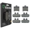 3 Kit plaquettes frein Aprilia Sportcity 300 Cube Av G, Av D et Ar 150-010X2 - EBC FA298 et FA113 - Raven 104-132