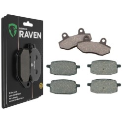 3 Kit plaquettes frein Quadzilla WK 125  Av G, Av D et Ar 011-114X2 - EBC FA86 et FA169 - Raven 104-133