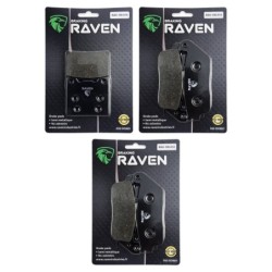 3 Kit plaquettes frein Suzuki GSX 400V  Av G, Av D et Ar 016-014X2 - EBC FA63 et FA196/226 - Raven 104-134