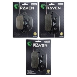 3 Kit plaquettes frein Suzuki DL 800 V-Strom  Av G, Av D et Ar 021-014X2 - EBC FA174 et FA196/226 - Raven 104-135