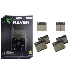3 Kit plaquettes frein Suzuki RG 500 Gamma  Av G, Av D et Ar 016-085X2 - EBC FA63 et FA103 - Raven 104-146