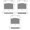 3 Kit plaquettes frein Suzuki RG 500 Gamma  Av G, Av D et Ar 016-085X2 - EBC FA63 et FA103 - Raven 104-146