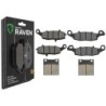 3 Kit plaquettes frein Suzuki GSX 750 Inazuma  Av G, Av D et Ar 104-124-016 - EBC FA229 et FA231 et FA63 - Raven 104-147