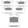 3 Kit plaquettes frein Suzuki GSX 750 Inazuma  Av G, Av D et Ar 104-124-016 - EBC FA229 et FA231 et FA63 - Raven 104-147