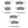 3 Kit plaquettes frein Honda XL 650 Transalp  Av G, Av D et Ar 020-041X2 - EBC FA140 et FA185 - Raven 104-151