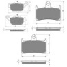 3 Kit plaquettes frein Honda CB 250 Hornet  Av G, Av D et Ar 020-069X2 - EBC FA140 et FA187 - Raven 104-153