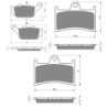 3 Kit plaquettes frein Yamaha FZ6-N Fazer  Av G, Av D et Ar 021-070X2 - EBC FA174 et FA168/252 - Raven 104-156