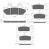 3 Kit plaquettes frein Suzuki Burgman 650 AN  Av G, Av D et Ar 265-022X2 - EBC SFA412 et FA142 - Raven 104-161