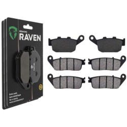 3 Kit plaquettes frein Honda CBR 400 RR  Av G, Av D et Ar 306-022X2 - EBC FA496 et FA142 - Raven 104-162