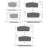 3 Kit plaquettes frein Honda CBR 400 RR  Av G, Av D et Ar 306-022X2 - EBC FA496 et FA142 - Raven 104-162
