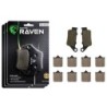 3 Kit plaquettes frein Ktm SuperDuke 990  Av G, Av D et Ar 023-177X2 - EBC FA208, 213 et FA322/4HH - Raven 104-164