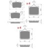 3 Kit plaquettes frein Ktm SuperDuke 990  Av G, Av D et Ar 023-177X2 - EBC FA208, 213 et FA322/4HH - Raven 104-164