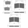 3 Kit plaquettes frein Aprilia Dorsoduro 750  Av G, Av D et Ar 023-251X2 - EBC FA208, 213 et FA432 - Raven 104-165