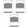 3 Kit plaquettes frein Suzuki GSX 1100 F  Av G, Av D et Ar 085-027X2 - EBC FA103 et FA146 - Raven 104-168