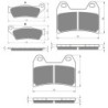 3 Kit plaquettes frein Ktm Adventure 1190 R ABS Av G, Av D et Ar 031-141X2 - EBC FA181 et FA244 - Raven 104-170