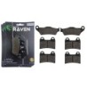 3 Kit plaquettes frein Moto-guzzi Griso 850  Av G, Av D et Ar 031-141X2 - EBC FA181 et FA244 - Raven 104-170