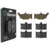 3 Kit plaquettes frein Suzuki GSR 600  Av G, Av D et Ar 241-032X2 - EBC FA419 et FA158 - Raven 104-172
