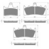 3 Kit plaquettes frein Suzuki GSX 1400  Av G, Av D et Ar 148-039X2 - EBC FA254 et FA188 - Raven 104-175
