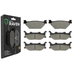 3 Kit plaquettes frein Yamaha XVS 950 Midnight Star Av G, Av D et Ar 165-048X2 - EBC FA319/2 et FA179 - Raven 104-178