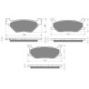 3 Kit plaquettes frein Yamaha XVS 950 Midnight Star Av G, Av D et Ar 165-048X2 - EBC FA319/2 et FA179 - Raven 104-178