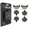 3 Kit plaquettes frein Harley-davidson Sportster 1200 Sport XL1200S Av G, Av D et Ar 056-057X2 - EBC FA200 et FA94 - Raven 104-1