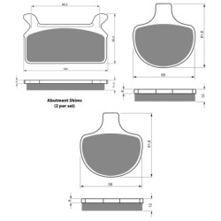 3 Kit plaquettes frein Harley-davidson Police Electra Glide FLHTPI Av G, Av D et Ar 063-057X2 - EBC FA201 et FA94 - Raven 104-18