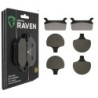3 Kit plaquettes frein Harley-davidson Touring Road Glide Custom FLTR Av G, Av D et Ar 063-057X2 - EBC FA201 et FA94 - Raven 104