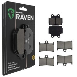 3 Kit plaquettes frein Yamaha Fazer 600  Av G, Av D et Ar 067-070X2 - EBC FA104 et FA168/252 - Raven 104-182