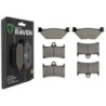 3 Kit plaquettes frein Yamaha XV 1900 Raider  Av G, Av D et Ar 165-070X2 - EBC FA319/2 et FA168/252 - Raven 104-183