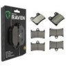 3 Kit plaquettes frein Yamaha FZS 1000 Fazer Av G, Av D et Ar 222-070X2 - EBC FA348 et FA168/252 - Raven 104-184