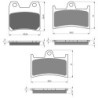 3 Kit plaquettes frein Yamaha Fazer 1000  Av G, Av D et Ar 222-070X2 - EBC FA348 et FA168/252 - Raven 104-184