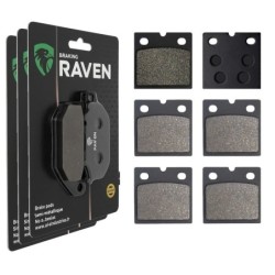 3 Kit plaquettes frein Benelli Sei 900  Av G, Av D et Ar 197-072X2 - EBC FA77 et FA171 - Raven 104-185