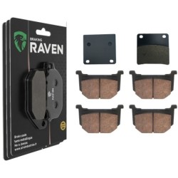 3 Kit plaquettes frein Suzuki GV 1200 Madura  Av G, Av D et Ar 076-075X2 - EBC FA36 et FA51 - Raven 104-186