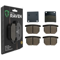 3 Kit plaquettes frein Suzuki GSX 1100  Av G, Av D et Ar 076-138X2 - EBC FA36 et FA65 - Raven 104-187
