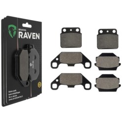 3 Kit plaquettes frein Suzuki LT-R 500 QuadRacer  Av G, Av D et Ar 092-091X2 - EBC FA137 et FA128 - Raven 104-190