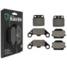 3 Kit plaquettes frein Suzuki LT-R 500 QuadRacer  Av G, Av D et Ar 092-091X2 - EBC FA137 et FA128 - Raven 104-190