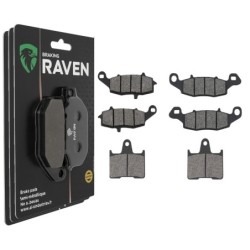 3 Kit plaquettes frein Suzuki GSF 650 Bandit sans ABS Av G, Av D et Ar 104-124-148 - EBC FA229 et FA231 et FA254 - Raven 104-191