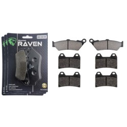 3 Kit plaquettes frein Moto-guzzi Custom 940  Av G, Av D et Ar 106-141X2 - EBC FA209 et FA244 - Raven 104-192