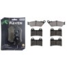3 Kit plaquettes frein Moto-guzzi Custom 940  Av G, Av D et Ar 106-141X2 - EBC FA209 et FA244 - Raven 104-192