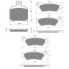 3 Kit plaquettes frein Aprilia Caponord 1000 ETV Av G, Av D et Ar 152-106X2 - EBC FA266 et FA209 - Raven 104-193